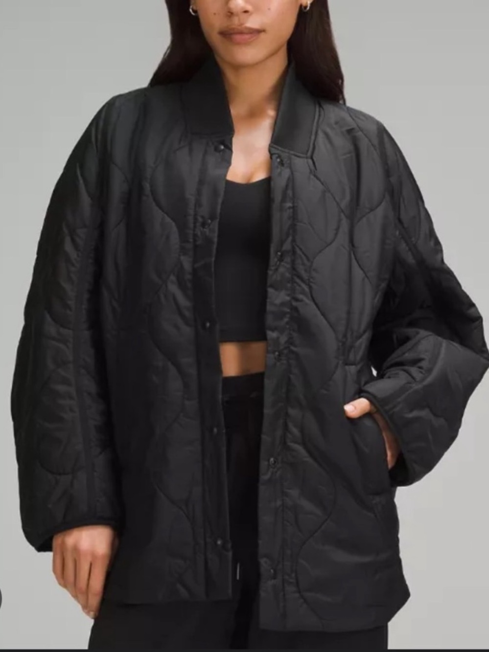 lululemon athletica Black Quilted Oversized Puffer Jacket